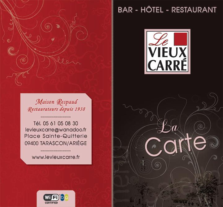 Cartes menu restaurant
